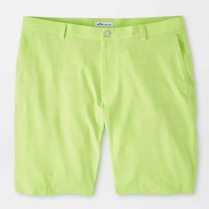 Peter Millar Golf Shorts Seaside 34  Green LIM Polyester NWT MSRP $98